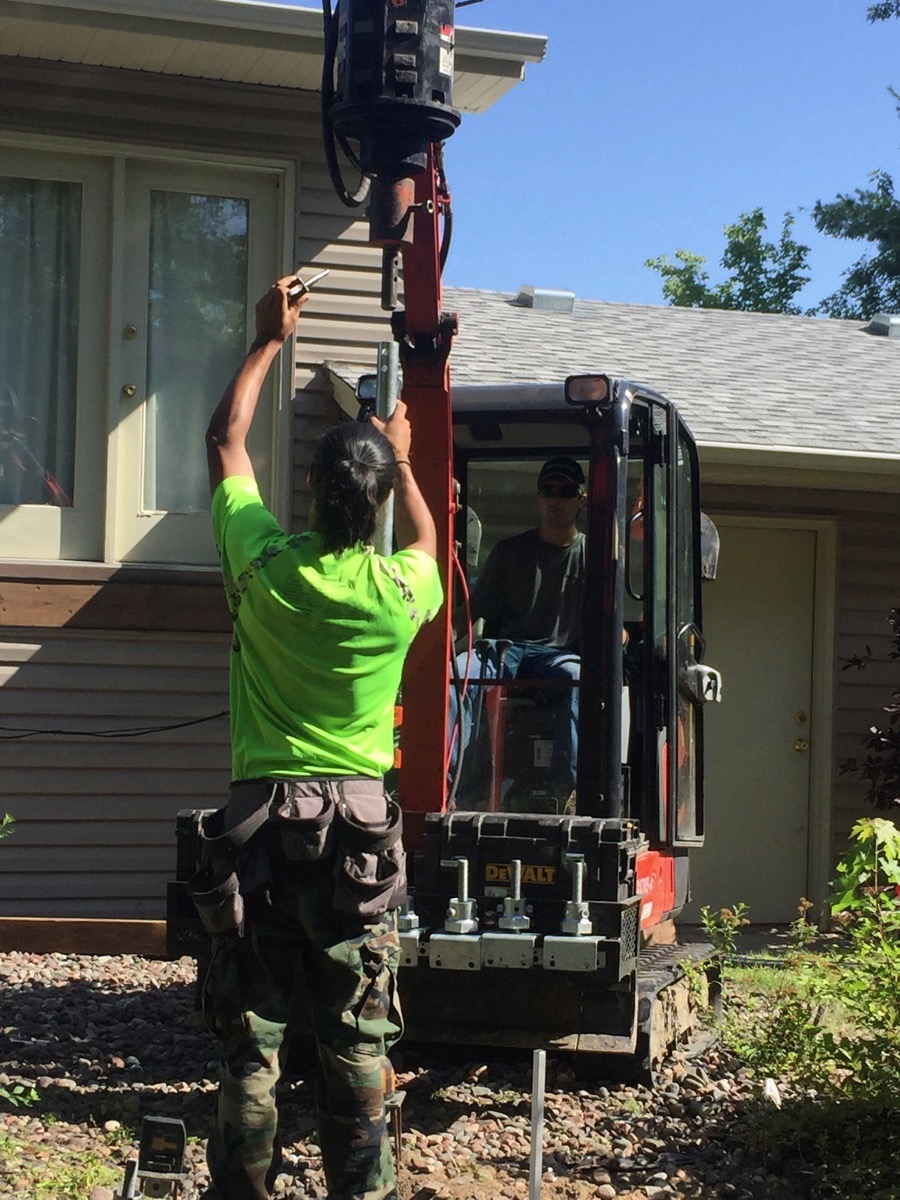 goliathtech helical pile installation